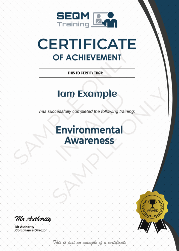 Environmental Awareness Training