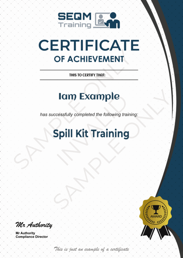 Spill Kit Training